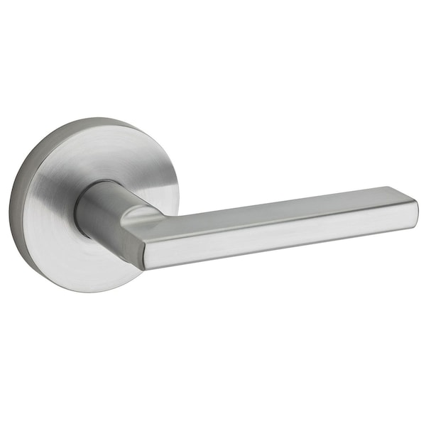 Kwikset Single Cylinder Interior Halifax Lever Trim with Round Rose New Chassis Satin Chrome Finish 971HFLRDT-26D - main